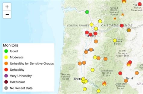 Willamette Valley Smoke Forecast For Aug 23 24 2018