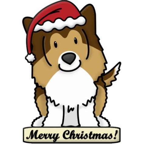 Christmas dog cute cartoon puppy vector. Cartoon Sheltie Christmas Ornament | Zazzle.com | Cartoon dog, Cute animals, Christmas dog