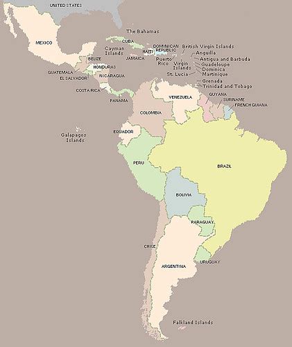 Mapa De América Latina Map Of Latin America Douglas Fernandes Flickr