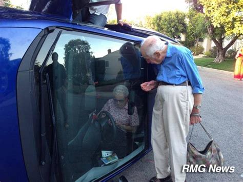 Elderly Couple Poses For Photo After Car Flips Nbc News
