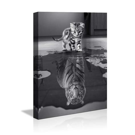 Buy Wall Art For Office Motivational S Small Cat Pictures Big Tiger