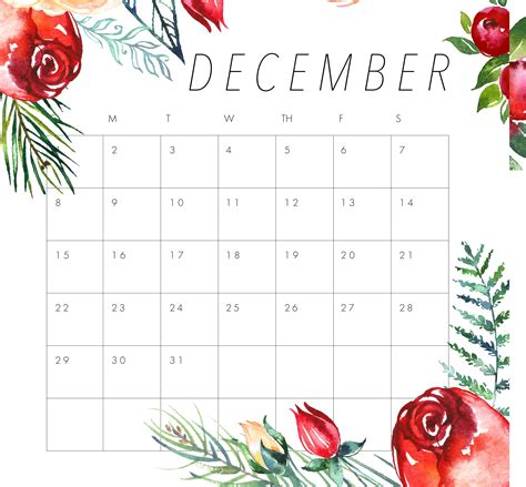 Printable Calendar For December Calendar Templates Gambaran