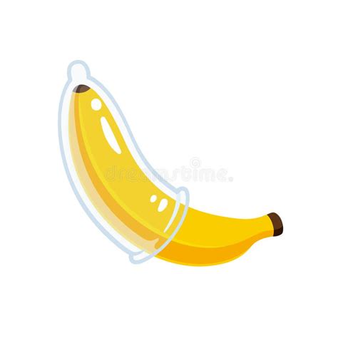 Banana Condom Illustration Stock Vector Illustration Of Prevention
