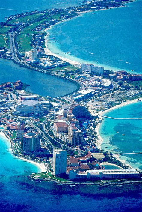 Aerial View Of Cancun Photograph By Carl Purcell Fine Art America