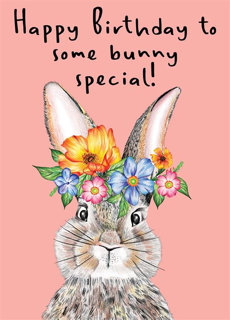 Happy Birthday To Some Bunny Special Card Scribbler