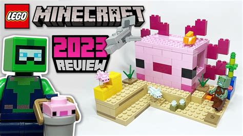 Lego Minecraft The Axolotl House 21247 2023 Set Review Toy Network