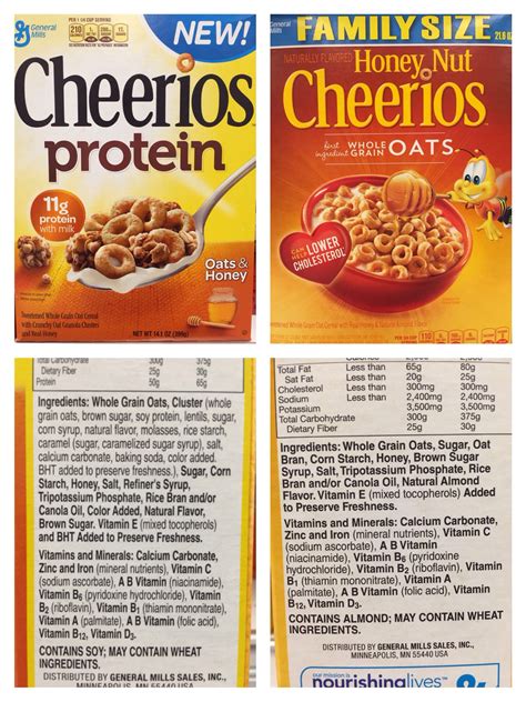 1 Cup Of Honey Nut Cheerios Nutrition Facts Runners High Nutrition