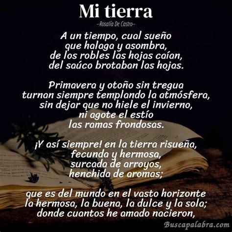Poema Mi Tierra De Rosalía De Castro Análisis Del Poema