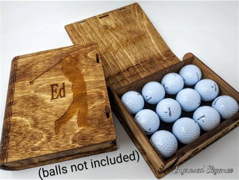 Personalized Golf Ball Box Custom Golf Ball Holder T Etsy