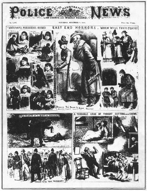 The Illustrated Police News Police News History Old Newspaper
