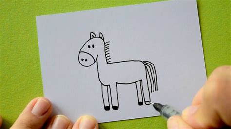 Wie Zeichnet Man Ein Pferd Einfach Pferde Und Fohlen Zeichnen Lernen