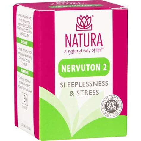 Natura Nervuton 2 Sleeplessness And Stress 150 Dragees Med365
