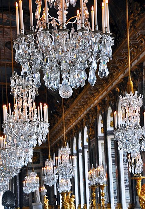 Detail Chandeliers In Versailles Hall Of Mirrors Hall Of Mirrors