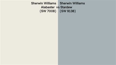 Sherwin Williams Alabaster Vs Stardew Side By Side Comparison