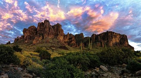 Flat Iron ~ Superstition Mountains Arizona ~ Photographer Unknown