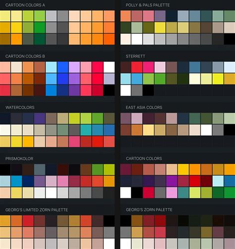 Free Procreate Color Swatches 35 Palettes For Painting And Drawing
