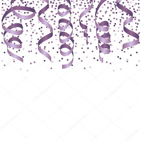 Find the best overlays, templates, alerts, and graphics for your stream. Party background with lilac streamers and confetti. Vector ...