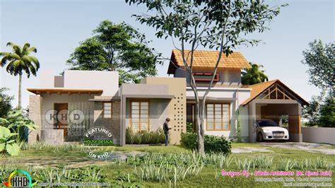 Tropical Urban House Design The Succinct House Kerala Home Design