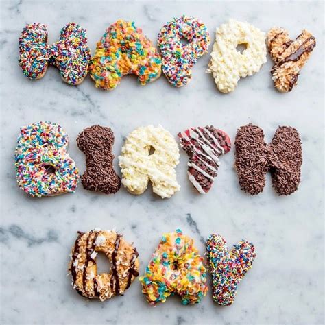 Check out the iconic rainbow cakes from carlo's ; Custom Message Donuts | Angel food, Raspberry chocolate ...