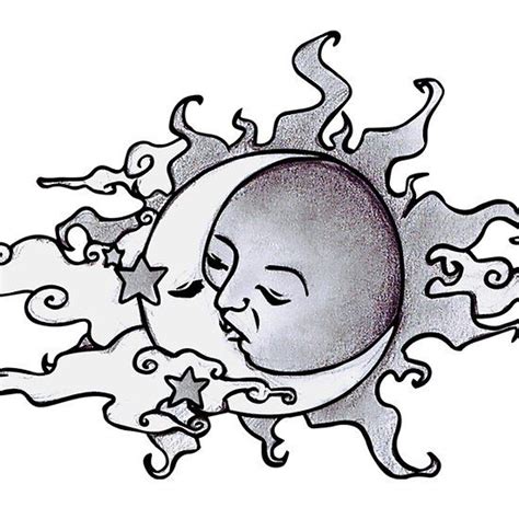 Sun And Moon Kissingmy Next Tattooall Color Going On My Upper Right