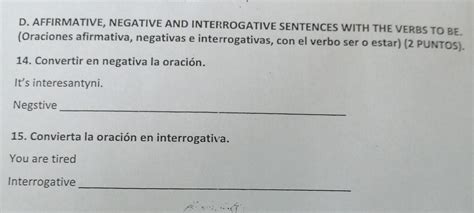 D Affirmative Negative And Interrogative Sentences With The Verbs To The Best Porn Website