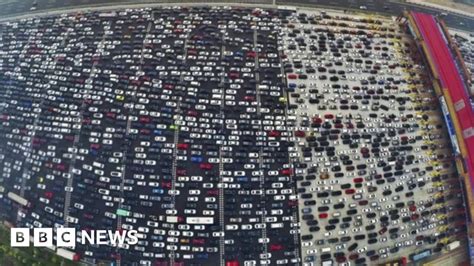 Stuck In Beijings Huge Traffic Jam Bbc News