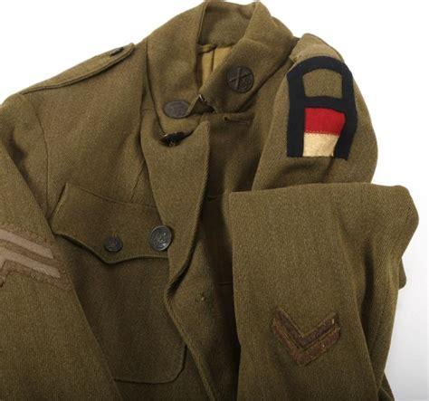 Sold Price Wwi Us 1st Army Artillery Corporal Tunic Uniform March 1