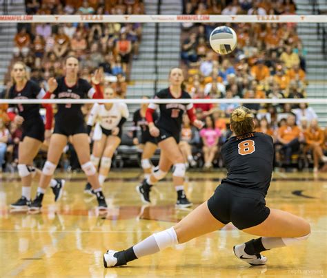 University Of Texas Longhorn Volleyball Match Against Texas Tech In