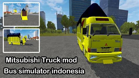 bussid truck mod mistubushi bus simulator indonesia youtube