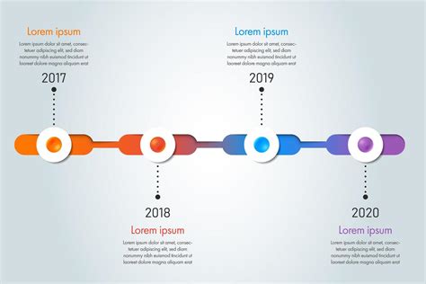 Colorful Timeline Infographic Template 1228047 Vector Art At Vecteezy