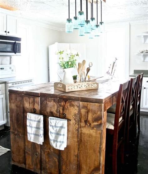 51 Amazing Vintage Farmhouse Style Kitchen Island Design