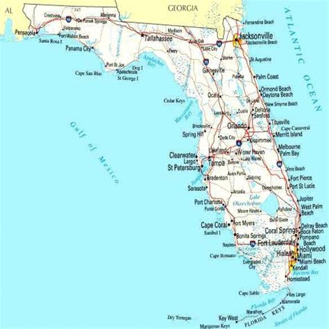 Map Of Florida Beaches Printable Maps