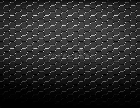 Abstract Geometric Hexagonal Pattern Background Dark Black Texture