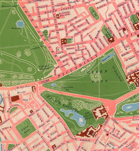 Old Map of London 1841 - VINTAGE MAPS AND PRINTS
