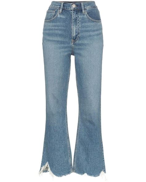 3x1 Denim Empire Cropped Jeans In Blue Save 60 Lyst