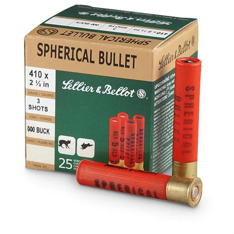 sellier and bellot 2 1 2 410 gauge 000 buckshot 50 rounds 224487 410 gauge shells at