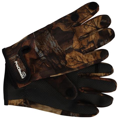 Mens Pro Climate Fishing Neoprene Gloves And Rubber Grips Fold Back