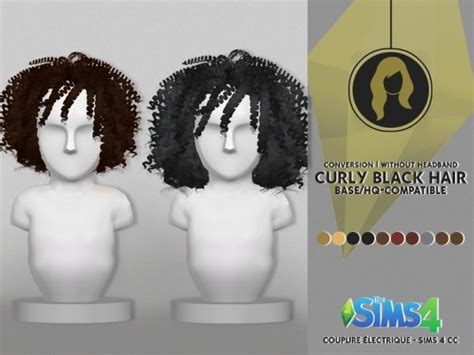 Curly Hair V2 By Redheadsims Sims 4 Toddler Hair Sims 4 Sims 4