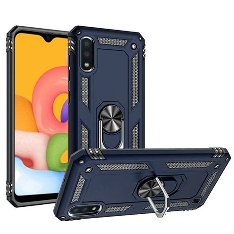 For Samsung Galaxy A01 Phone Case By Insten Magnetic Ring Slim