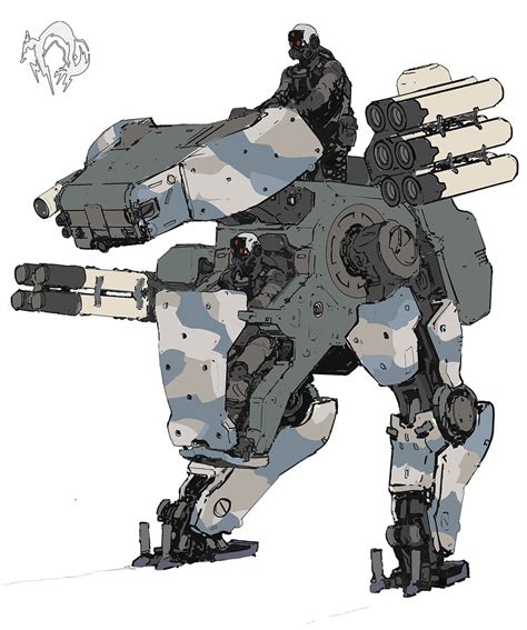 retype ajtron “metal gear roo” concept art for metal tech tumblr concept art robot