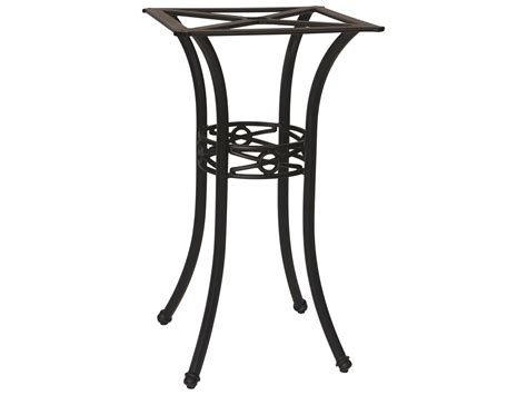 Get custom dining table base kits online. Woodard Delphi Cast Aluminum Bar Height Table Base | 856600