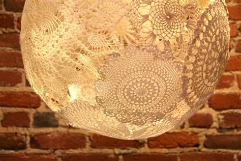 Doily Lamp 3 Steps With Pictures Instructables Diy Crafts For