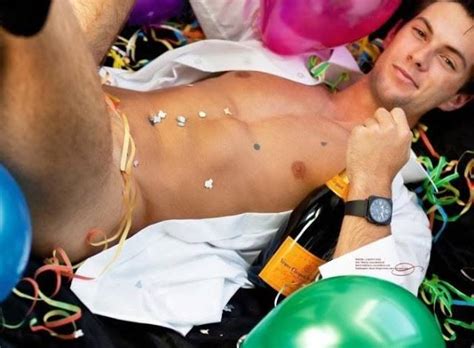 Happy New Year 2013 Champagne Gay Hot Sexy Naked Men Guys
