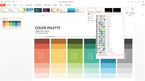 How To Customize Powerpoint Color Palette Slideson