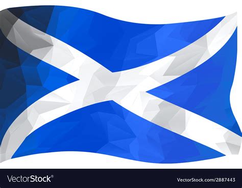 Scottish Flag Royalty Free Vector Image Vectorstock