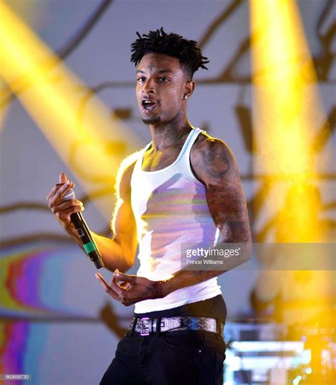 Rapper 21 Savage Performs In Concert At Cau Epps Gymnasium On October