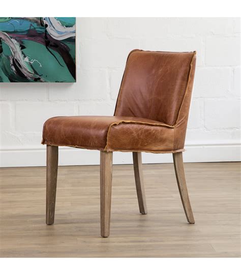While you can indeed buy these, they might not be that hard to make yourself. Tan Christian Leather Dining Chair | Dining Room Chairs