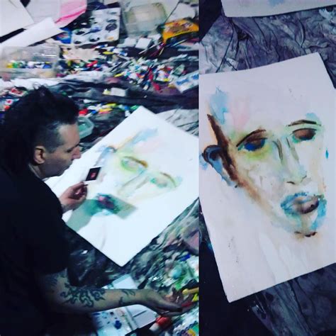 Marilyn Manson painting Marilyn manson Surréalisme Préraphaélites