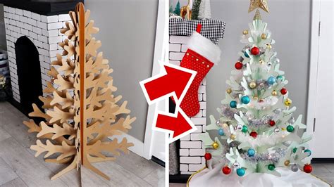 She Made This Christmas Tree From Cardboard Diy Christmas Decorations
