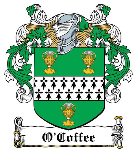ocoffee coat of arms irish digital art by heraldry fine art america